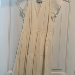 ANTONIO MELANI Cream Midi Dress